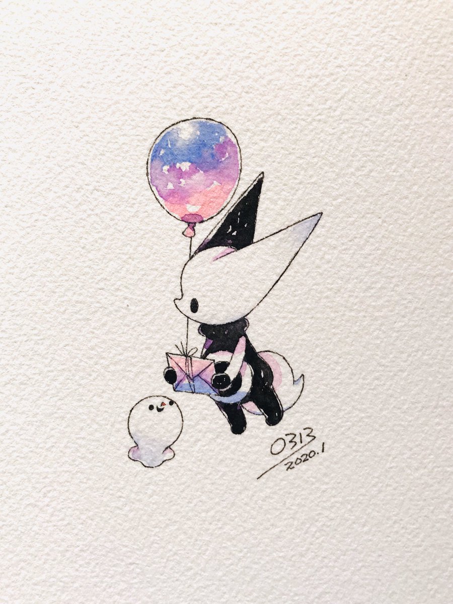 no humans balloon pokemon (creature) holding dated traditional media signature  illustration images