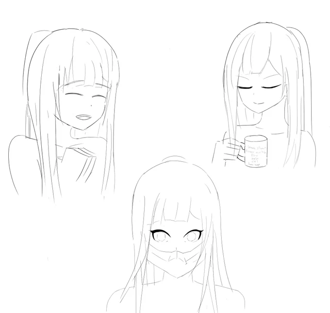 オーソドックスな角度の練習のためにAK-12ちゃん描きますぞ 