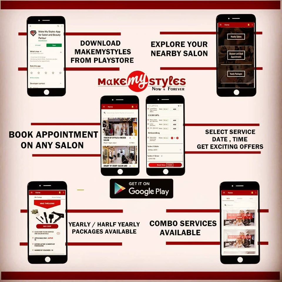 nimish7android's tweet photo. Building next generation Uber for salon industry.

MakeMyStyles - Your one stop destination for salon booking

https://t.co/jVDz37ATWA

#makemystyles #mms #kota #jaipur #Bangalore #istartrajasthan @istartrajasthan #StylingTips #StylingApps #download #availableappointments https://t.co/PDj9MI0dLt