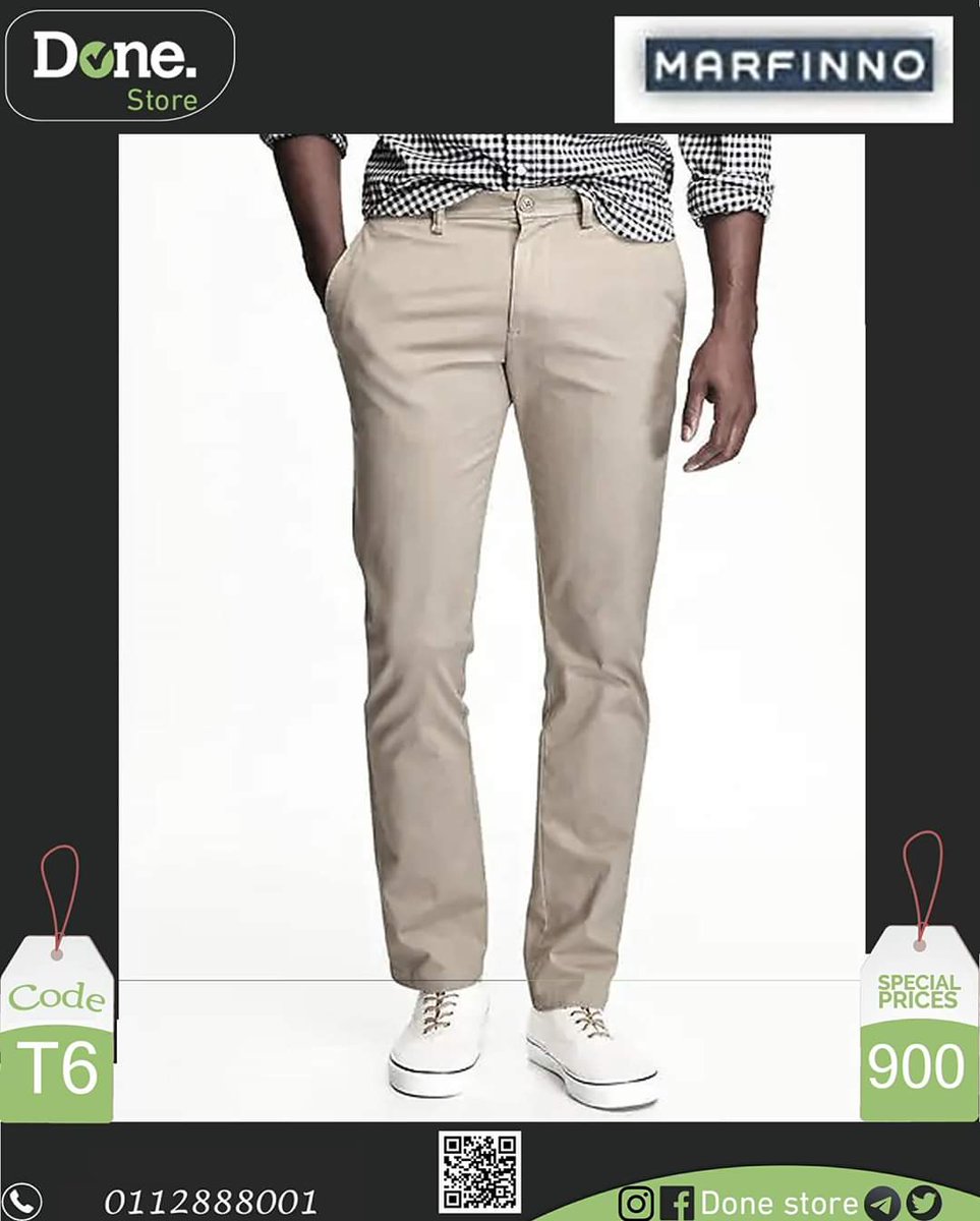 Donestore0's tweet photo. حصريا من Done Store
بنطلون CASUAL مصنوع من قماش التيل  , انيق ومتين جداا من ماركة MRAF INNO التابعة لمجموعة lojas  renner  البرازيلية ,  الخامة رووووعة، يحتوي على 5 جيوب  ,مكون من 98% 2%مطاط 
Slim FIT
MADE IN BANGLADESH
اللون : شاي بلبن 😅
المقاسات من 30 الى 42
 فتحة الارجل 17.5 https://t.co/lkmCaDMEmy