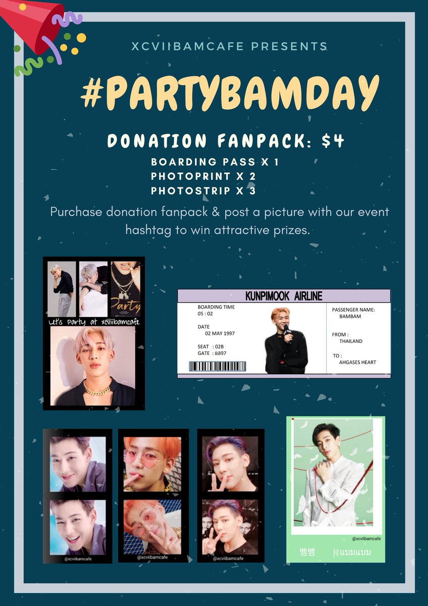 GOTOONDREAM's tweet photo. 🎉Bambam Cupsleeve Event in Singapore 🎉

📍+82 Cafe, Singapore 189559
📆 2 &amp; 3 May 2020 
🕑 1-7pm Daily

Donation fanpacks would be available for order in April! 😊 

Special thanks to @HappytimesBB
&amp; @Nam_Chayen for the pictures 💚

#Partybamday #Got7 #BamBam
#뱀뱀 https://t.co/28BNgIyzbo