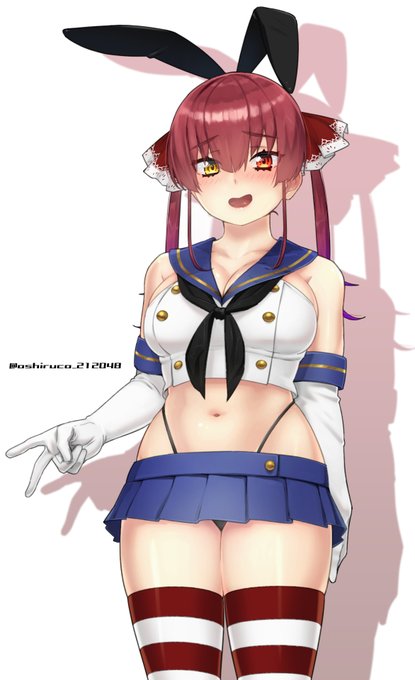 島風の格好したマリン船長 