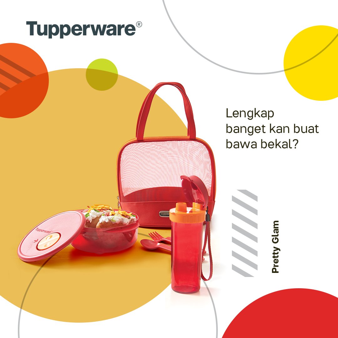 tupperwareID's tweet photo. Mau bawa bekal tapi tetap trendi? Ya #PakeTupperware Pretty Glam jawabannya! Lengkap, cantik, dan praktis banget gak sih? https://t.co/V8IjFcuJrN
