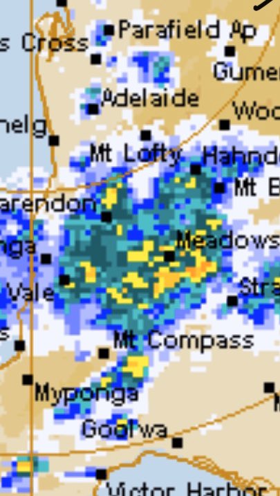 KeithConlon's tweet image. ‘It’s going to get very dangerous if it gets completely wet’ says  Robbie McEwen on #7TWO cover of @tourdownunder  Classic tight #Adelaide circuit. With 8 laps to go, it’s heading in soon! @BOM_SA radar. #TDU  @mcewenrobbie