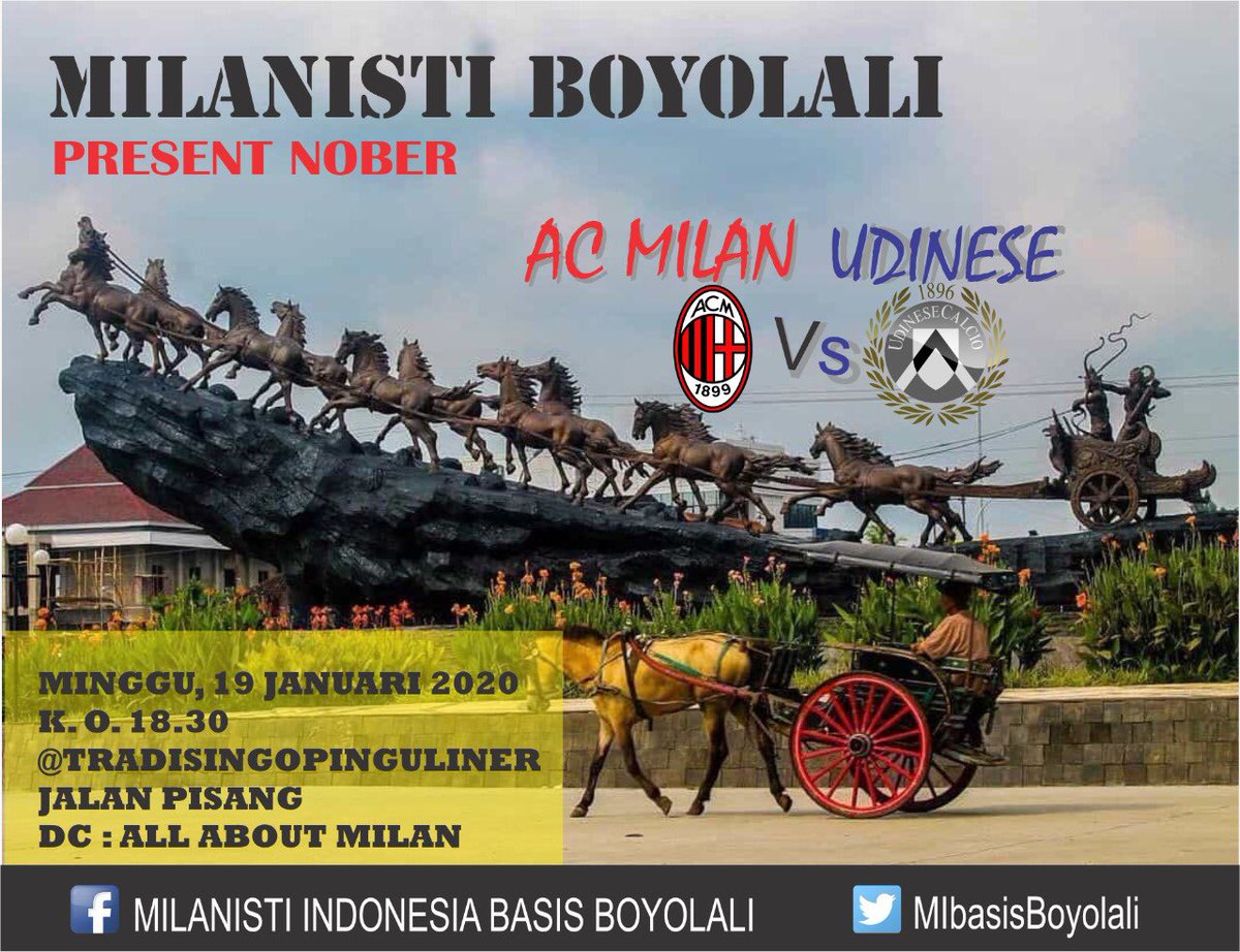 Acara masih berlanjut jangan lewatkan nobar bersama kita nanti ya teman #ForzaMilan
