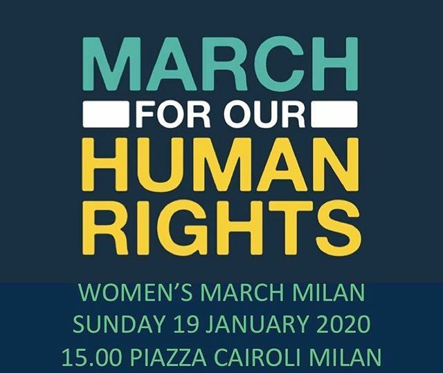 WomensMarchMIL's tweet photo. ✨Women’s March Milan 2020!✨
✨Largo Cairoli 15.00✨
✨OGGI 19 Gennaio 2020✨
#MarchForOurHumanRights #ThisIsGlobal #WomensMarch2020 #WomensMarchItaly #WomensMarchMilan #BodilyAutonomy #WhyIMarch
INFO: link in bio! https://t.co/dTPEmKUMaa https://t.co/4qTxFRf4jr