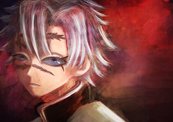百鬼。さんがTwitterに投稿した不死川実弥(鬼滅の刃)のイラスト。