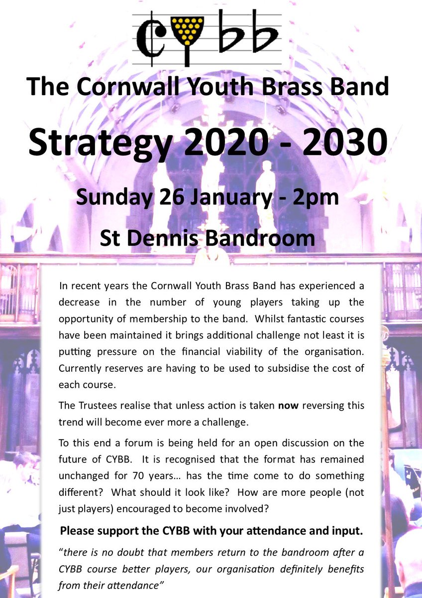 As we enter the new decade CYBB invite you to help shape its future.