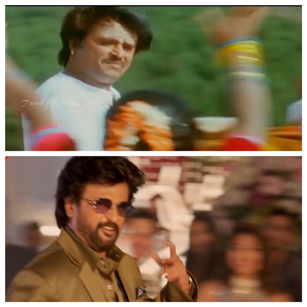 rasi_gun's tweet photo. A Thalaivar intro song isnt complete without a round trolley shot with Thalaivars electric speed. 27 years between both shots. Just Thalaivar things... 

Thank you @ARMurugadoss @santoshsivan @anirudhofficial 

#Darbar 
#ChummaKizhi https://t.co/QgDBPVBt8E