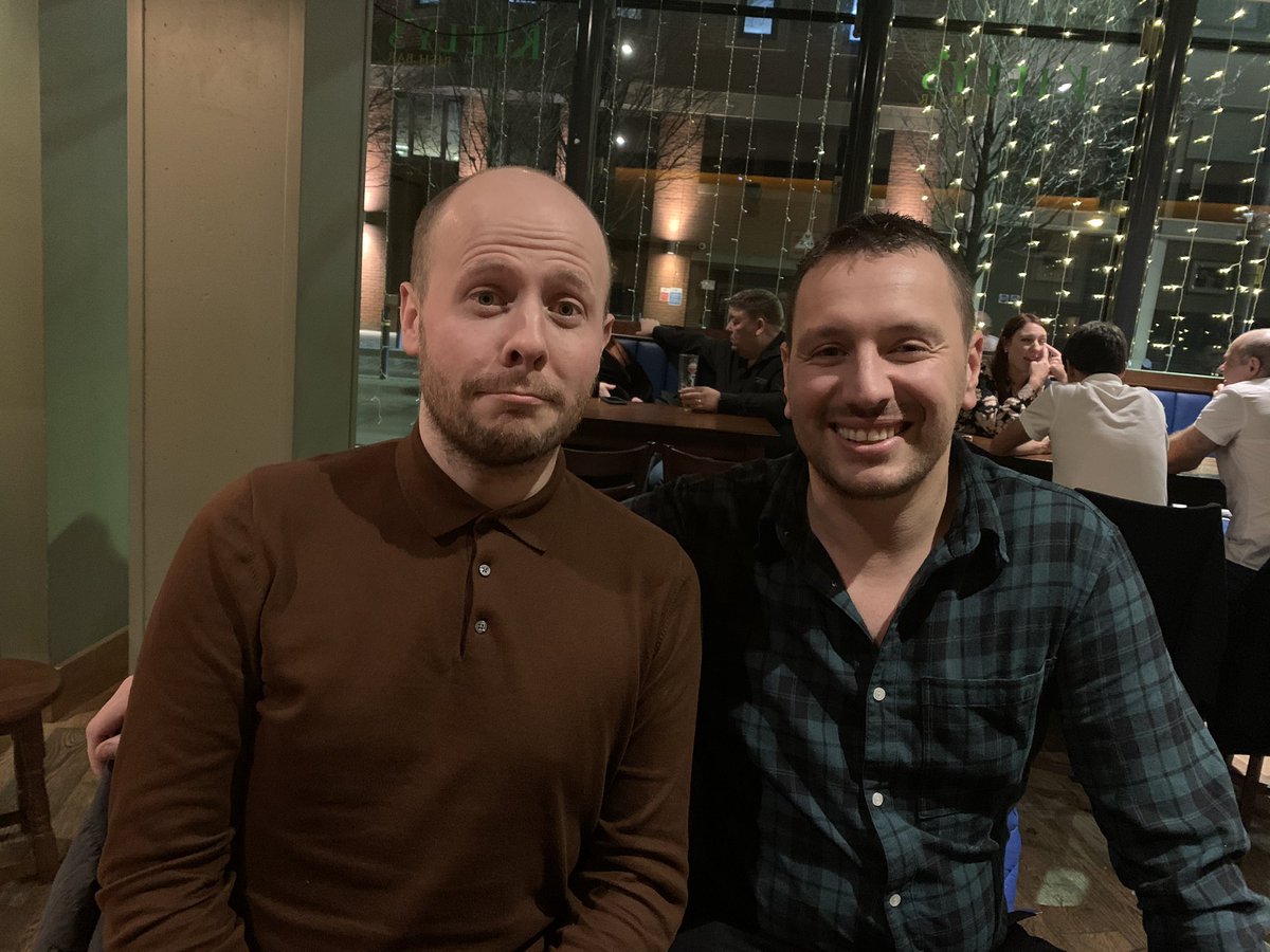 CRRobbo's tweet photo. Great night at @ComedyStoreMCR last night with @GJR1985, Nat and @lefti222. #chandlerface #boobies #jigglies #awkwardsmile #alpacahead #birthdaycelebrations #metdarrengibsonpissed https://t.co/0tISnNxVQk
