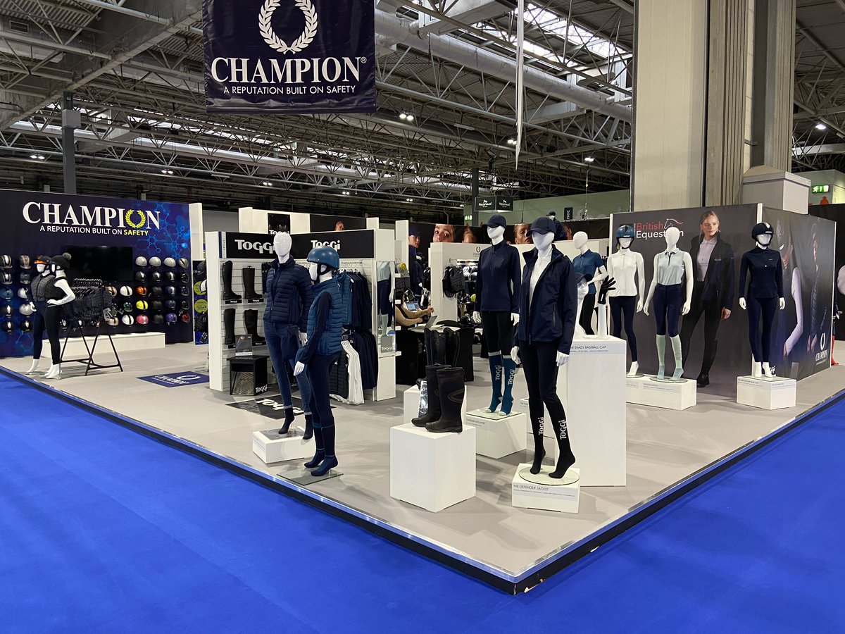 Today is the first day of the BETA INTERNATIONAL trade show at the NEC BIRMINGHAM. Sunday 19th - Tuesday - 21st. Fantastic new stand!! #toggisport #championhats #beta #equestrian #country #safety #builtonsafety #championrider #championequestrian