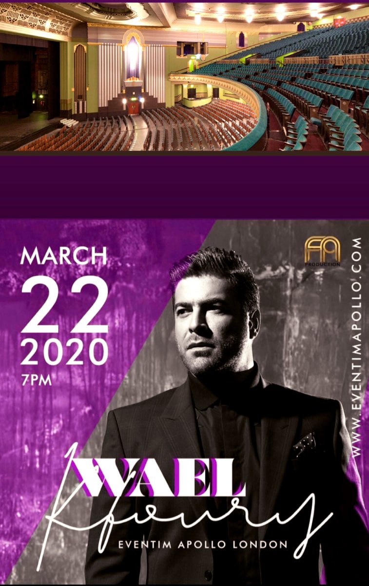 #london #22_March <a href="/waelkfoury/">Wael Kfoury</a> 
<a href="/eventimapollo/">Eventim Apollo</a> 🇬🇧