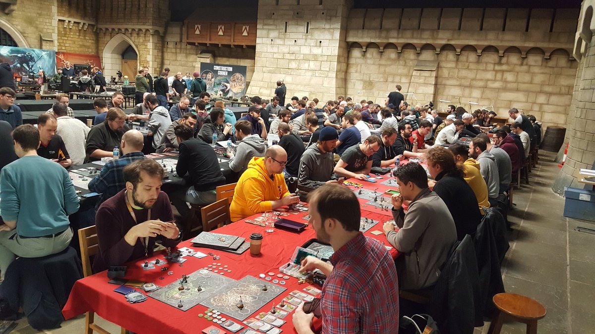 DaveDaemonkilla's tweet photo. And now the Grand Skirmish players - all 80 of them - have joined us and are battling it out in the depths of Beastgrave! What a weekend for Warhammer Underworlds! https://t.co/N4n3ssCbfw