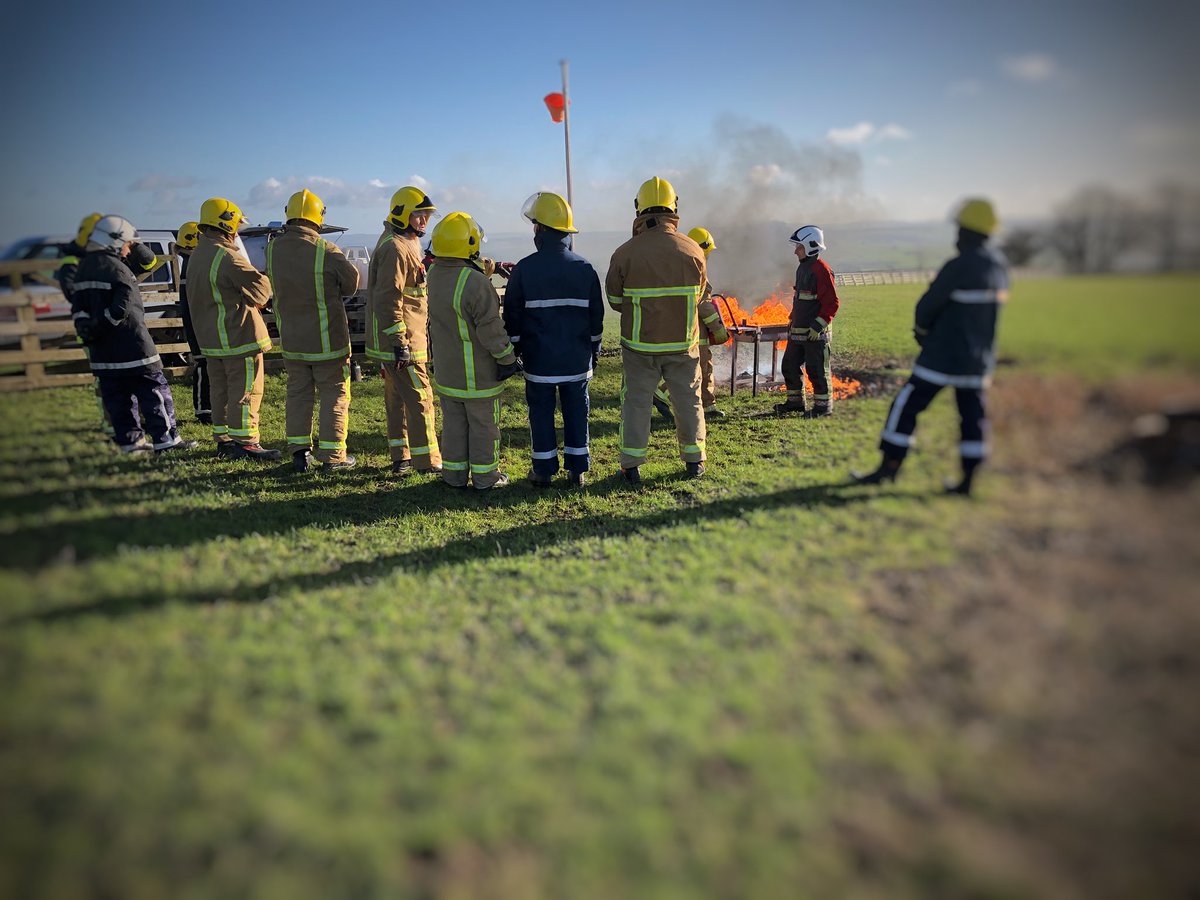 Cold but beautiful day yesterday for the fire training 🔥
