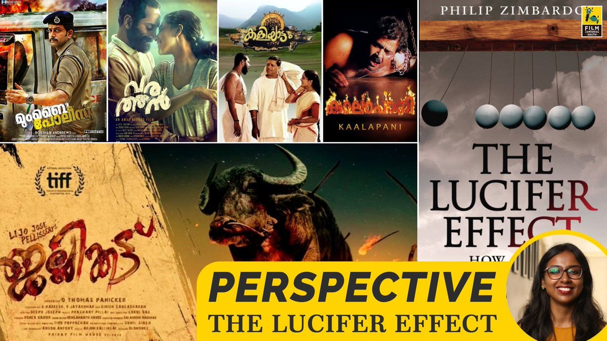 FCompanionSouth's tweet photo. . @AKsBookClub shares her thoughts on #DrPhilipZimbardo's #TheLuciferEffect book and the characters from #Malayalam movies that are inspired or similar to the characters from the book.
https://t.co/QQTwzf8niR
#Perspective #FilmCompanionSouth https://t.co/P0SNXyu4SS