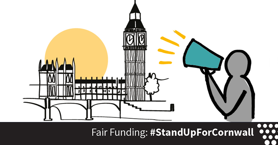 CornwallCouncil's tweet photo. If Cornwall was funded at the same level as some parts of London, it’d be £212 million per year better off – that’s an extra £387 for every resident.
Find out more about what we’re doing to #StandUpForCornwall: https://t.co/vOug9OiabX https://t.co/Z582BR6vrw