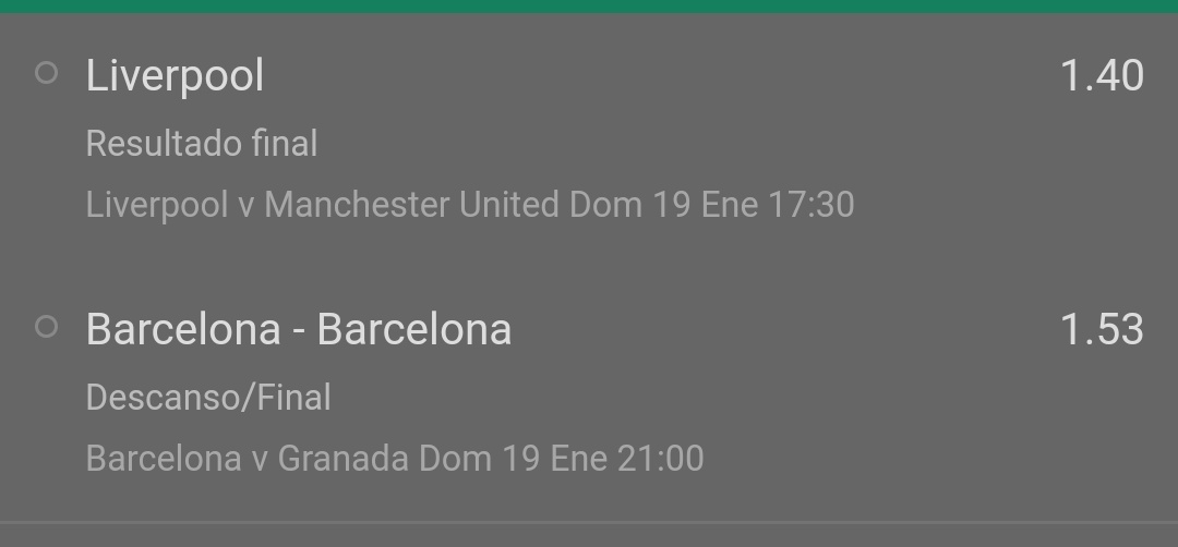 ElPronosticado6's tweet photo. Vamos con otro pronóstico💡

☘️ Liverpool 🏴󠁧󠁢󠁥󠁮󠁧󠁿

☘️ Barsa descanso/final

Cuota 2.14

Stake 2

❤️ Si la sigues

#thepronosticador💡 https://t.co/hop1HbFjlQ