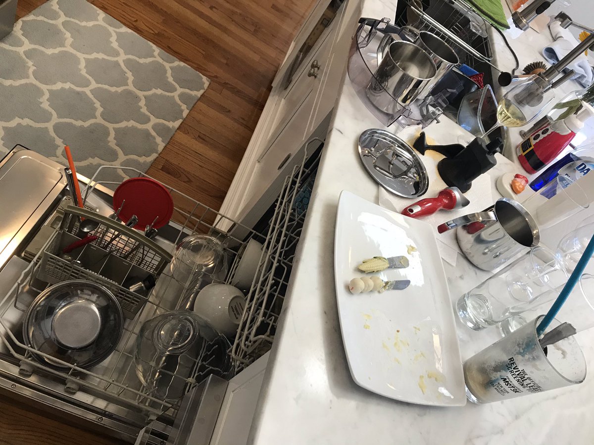 ThePatrickRollo's tweet photo. Itโs all the cleanup the next morning. However, dinner with friends followed by @SteveMartinToGo The Jerk was worth it. #OptiGrab https://t.co/peSy1S7ZND