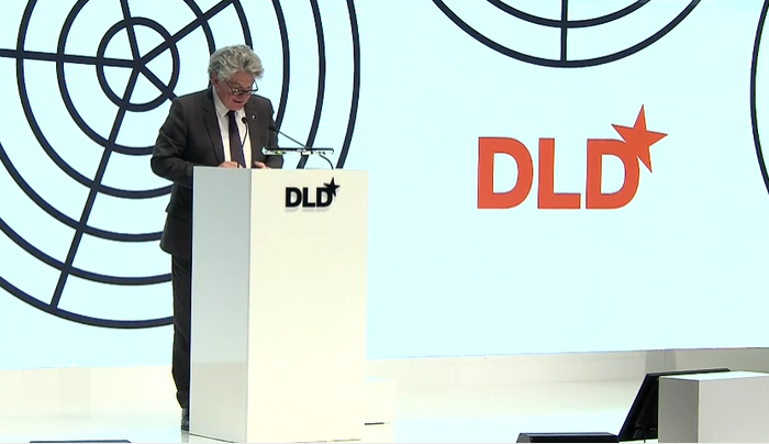 EC_AVService's tweet photo. 🎥 #DigitalLifeDesign (#DLD20) Conference in #Munich: Speech by Commissioner @ThierryBreton 

Watch the video: https://t.co/R66vCimM07 https://t.co/vrlgpVHfHZ