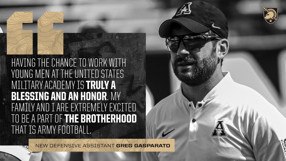 New defensive assistant honored to be a part of the Brotherhood. 

#GoArmy