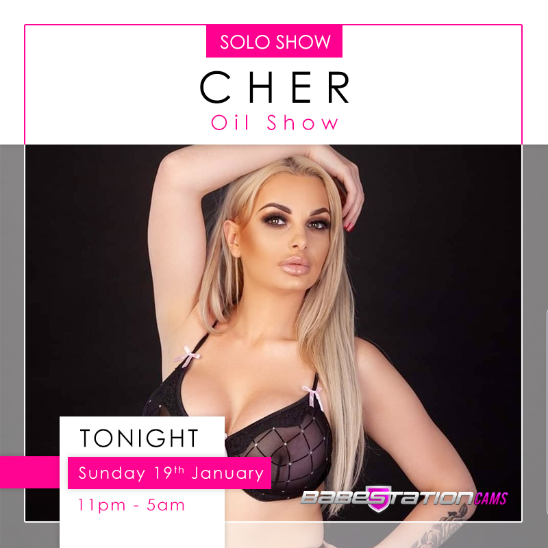 Enjoy oil shows? Join Cher tonight on cam for another sexy oil show. Live from 23:00 PM https://t.co/gzIYn2873B