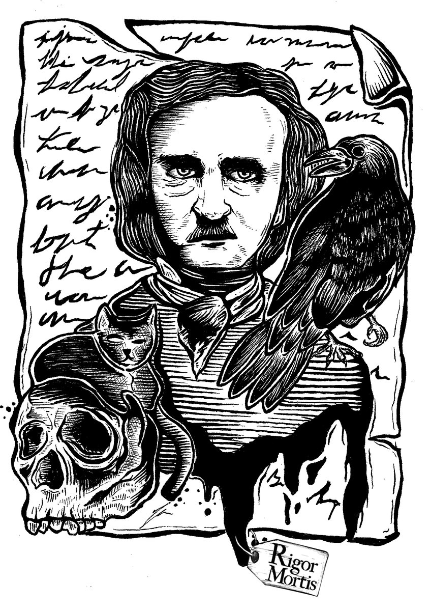 El_Rigor_Mortis's tweet photo. ¡FELIZ CUMPLEAÑOS GENIO DEL TERROR! 🎂🎁🖤

El mundo de la literatura y del terror festeja hoy a Edgar Allan Poe, nacido un 19 de enero de 1809 en Boston, Massachusetts 🇺🇸

Felices 211 años Poe, tus cuentos te hicieron eterno 🙌😎

#FelizCumpleañosPoe #EdgarAllanPoe #RigorMortis https://t.co/0HUJuCNtaG