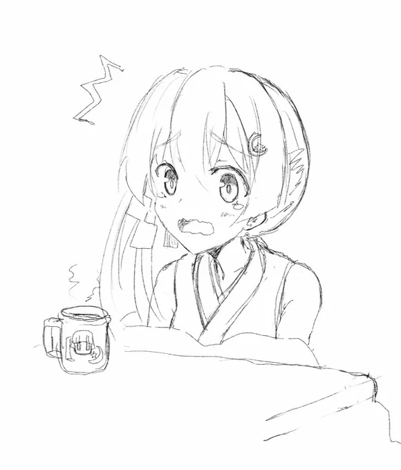 月曜日到来を知ったツクヨミちゃん 