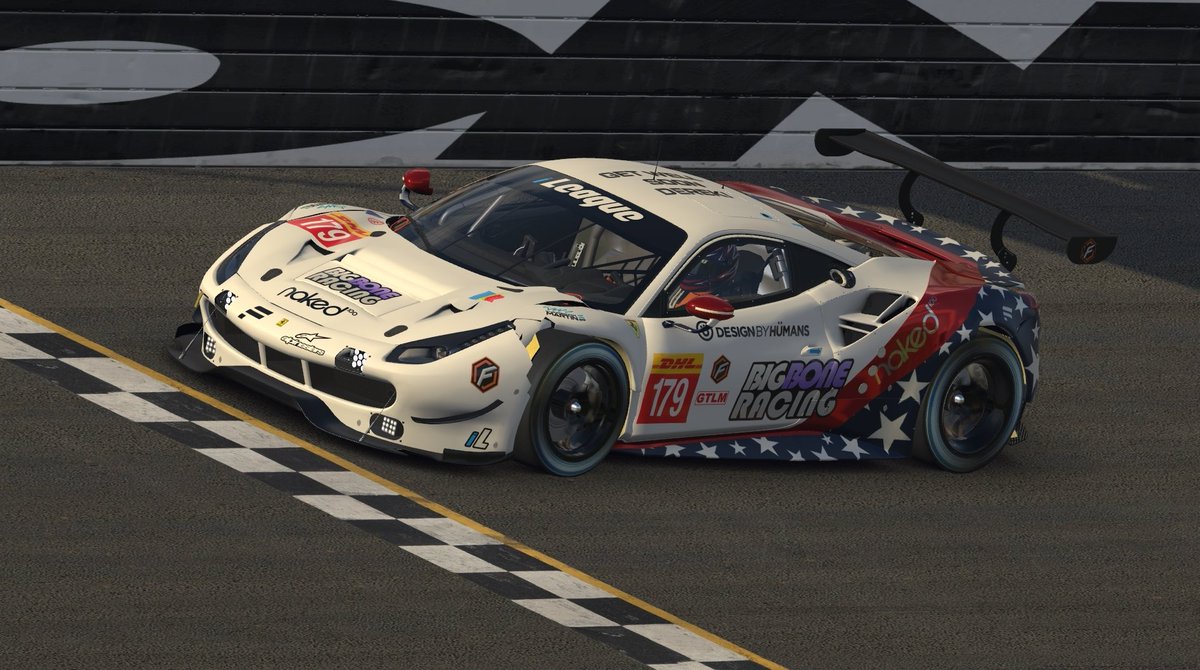 FurtiveLIVE's tweet photo. P8 for Big Bone Racing in the Daytona 24 GTE field. Sadly for Small Bone they retired early on. Overall really proud of all the guys on both teams for putting everything they had on the line to finish as best as possible. Onto the next one! #BoneRacing #iracing #DAYTONA24h https://t.co/CPu0GE1oXq