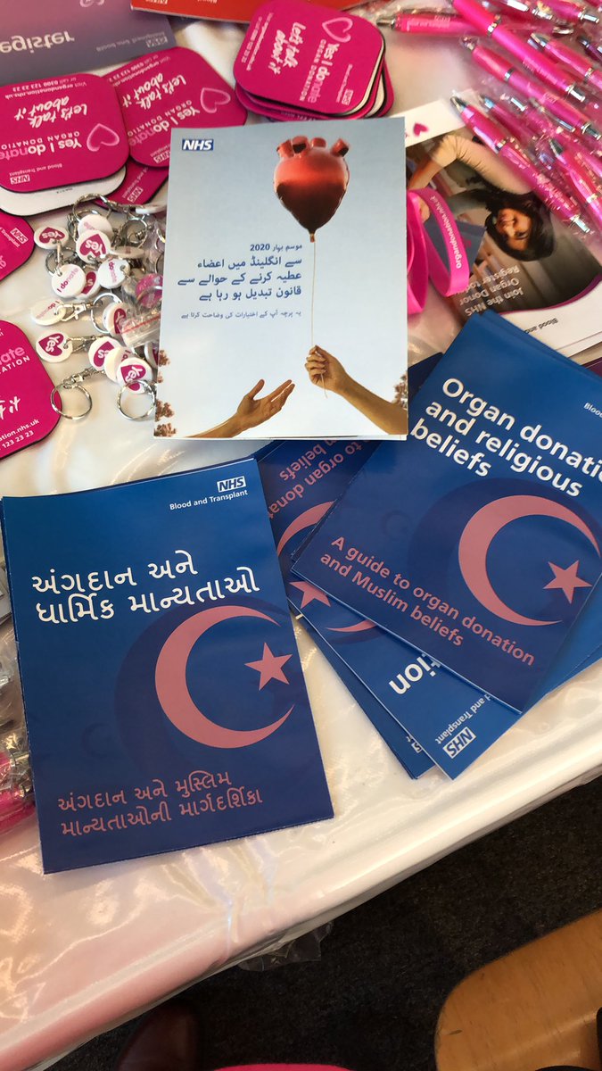 debraladiva's tweet photo. BIMA Nottingham giving information to the Muslim community, faith leaders and health professionals about organ donation #NHSBT #SFHT @KatyPortell @doc_som #organdonationworks #passiton #thankyouthankyouthankyou https://t.co/B9qa5qZVpL