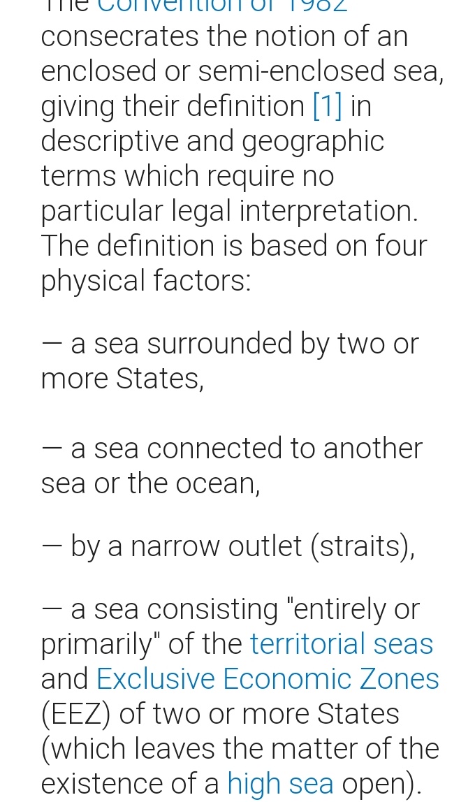 JurnalMaritim's tweet photo. Enclosed &amp; Semi-enclosed sea: https://t.co/tKbZbaFhq7

Pasal 123 #UNCLOS82 mengatur Kerjasama antara Negara2 yang berbatasan dgn lauttertutup atau 1/2 tertutup.

Inilah opsi yg legal bagi China untuk bisa tetap hadir di LCS &amp; sesuai UNCLOS 1982. https://t.co/SV0NOOaO0A
