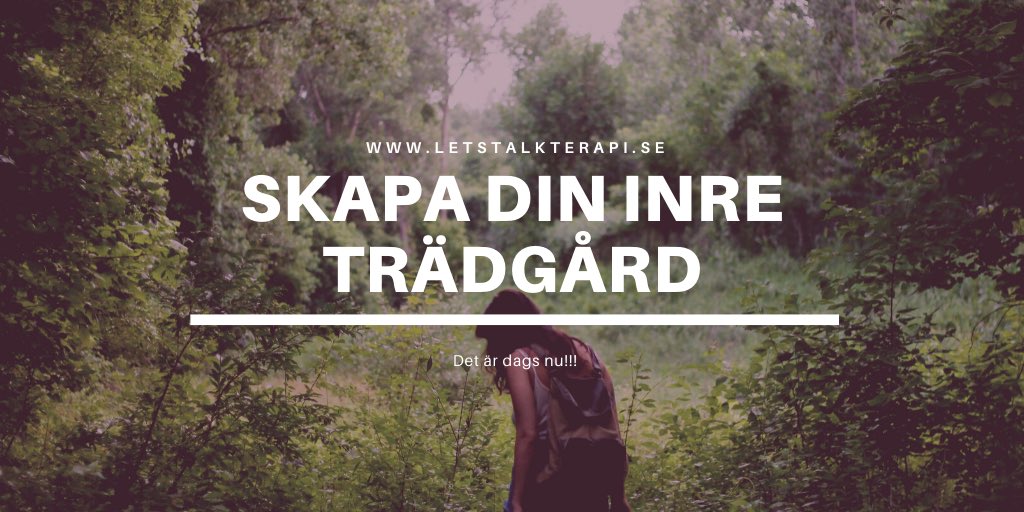 letstalkterapi's tweet image. Med hjälpa av Lets talk terapi självstudiefilmer skapar du din inre trädgård i vår www.letstalkterapi