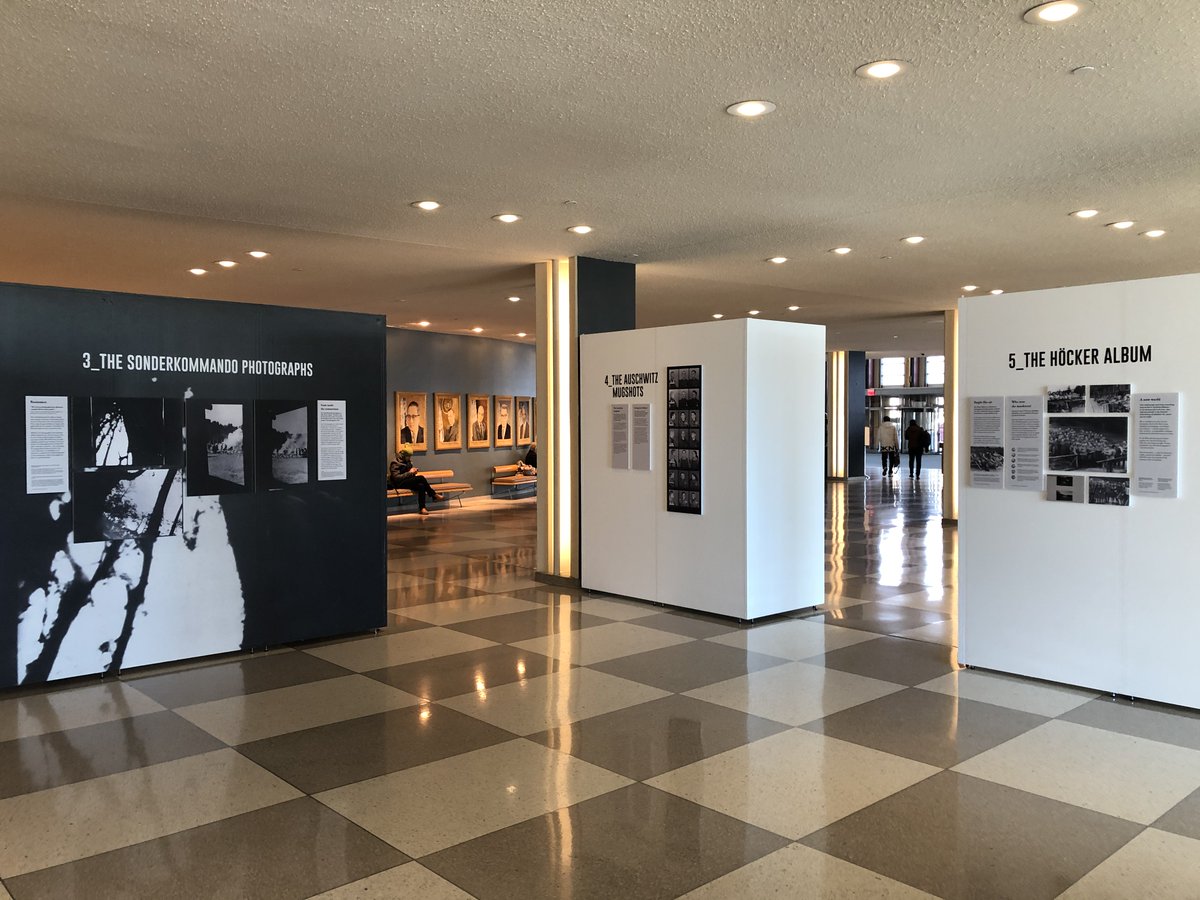 UNHOP's tweet photo. ON VIEW NOW: The exhibition "Seeing Auschwitz" challenges the viewer’s understanding of the largest killing centre in human history. How Auschwitz is ‘seen’ is informed by a relatively small number of photographs taken from an even smaller number of sources. https://t.co/hVfS0RKq1X