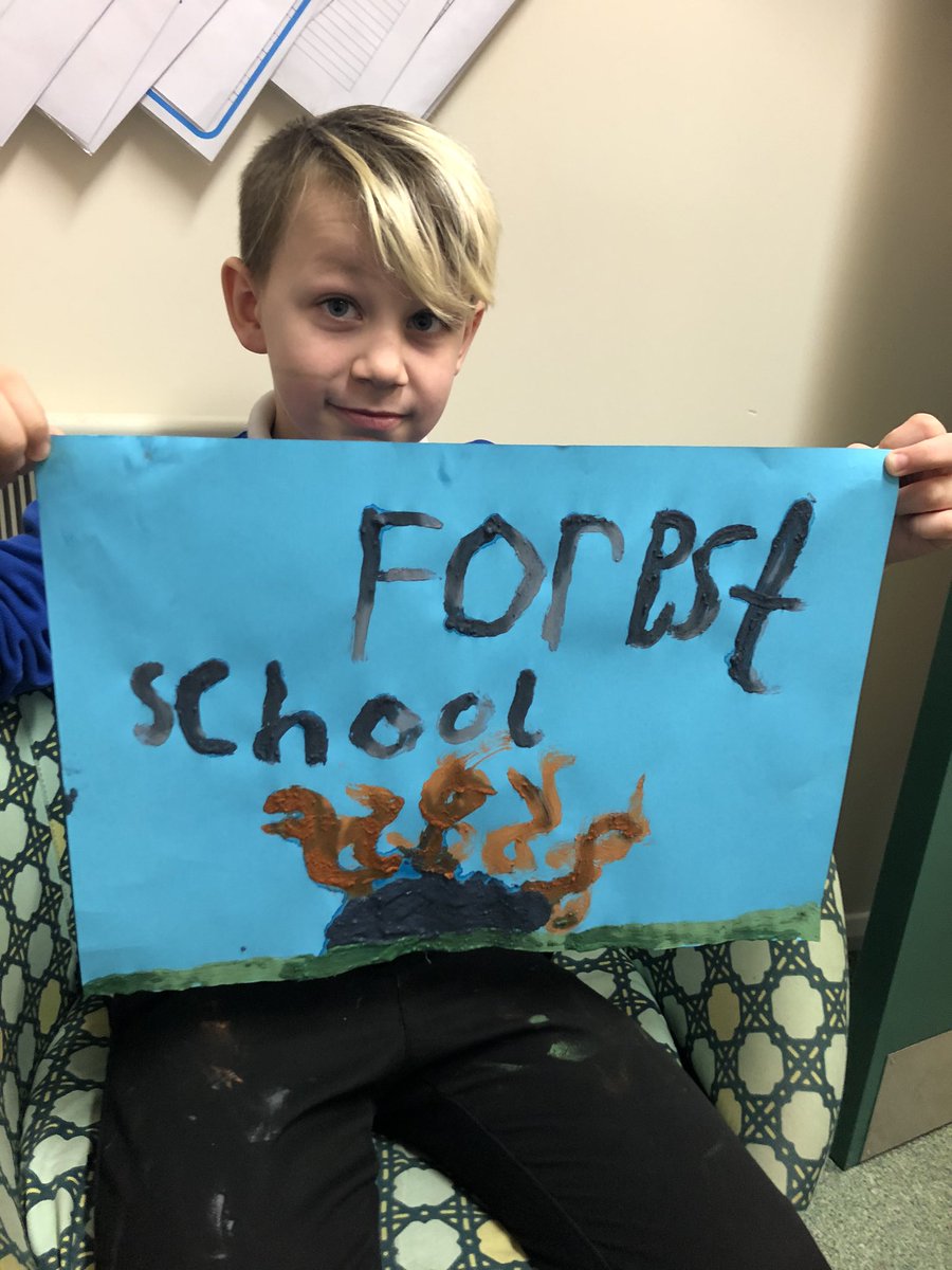 Year 4 enjoyed their mud painting and definitely got more on themselves than the paper!! #forestschools #outdoorfun