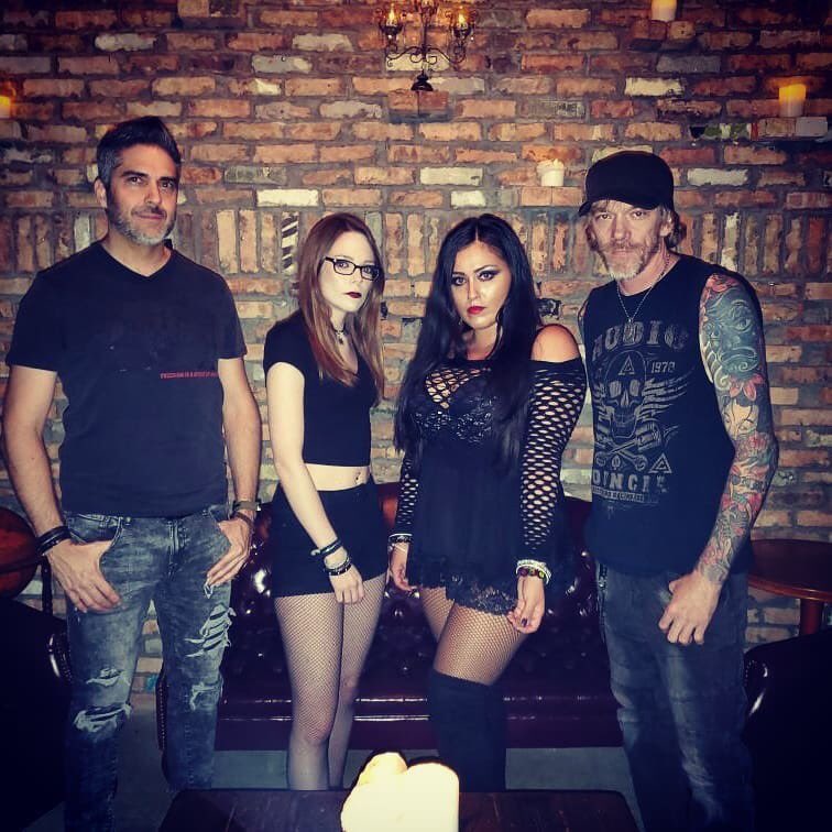 Happy Sunday! Us backstage at <a href="/BARNANCY305/">NANCY</a> before showtime. #miami #newmusic #florida #day4 #barnancy305 #FortLauderdale