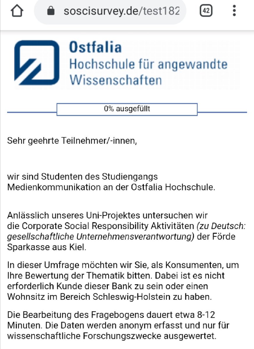 MichiM_autKN's tweet image. Tochter einer Freundin macht im Rahmen eines #Projektes im Studiengang #Medienkommunikation gemeinsam mit einer Kommilitonin eine #Umfrage und würde sich über Beteiligung freuen:
soscisurvey.de/test182514/