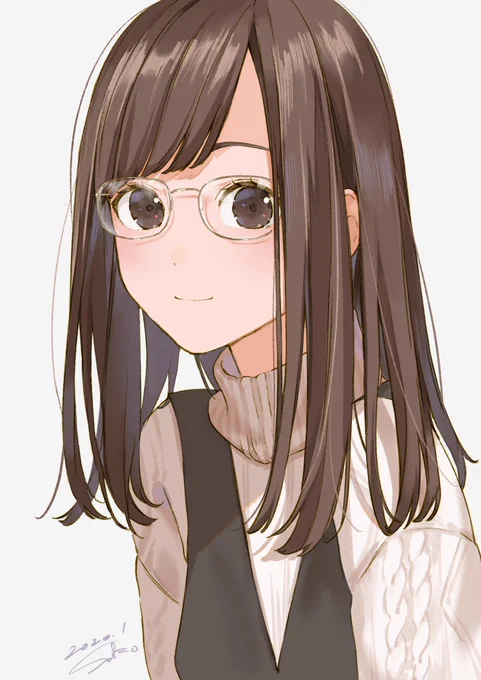 メガネ女子を描きたくなった? 