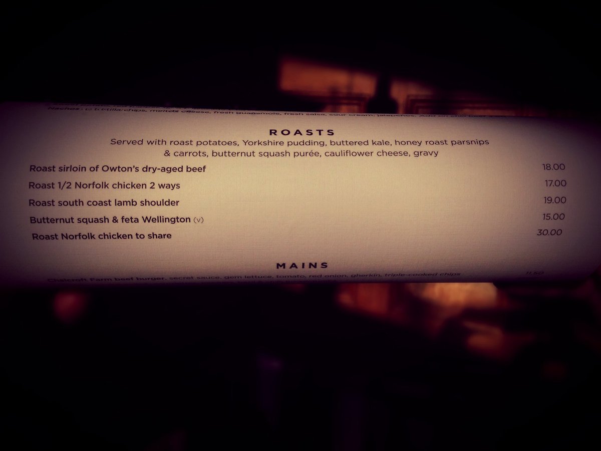 Sunday roasts are ON. Come in and pick your favourite #roast #Sunday #traditionalsundayroast #pubfood #southwark #southbank #bankside