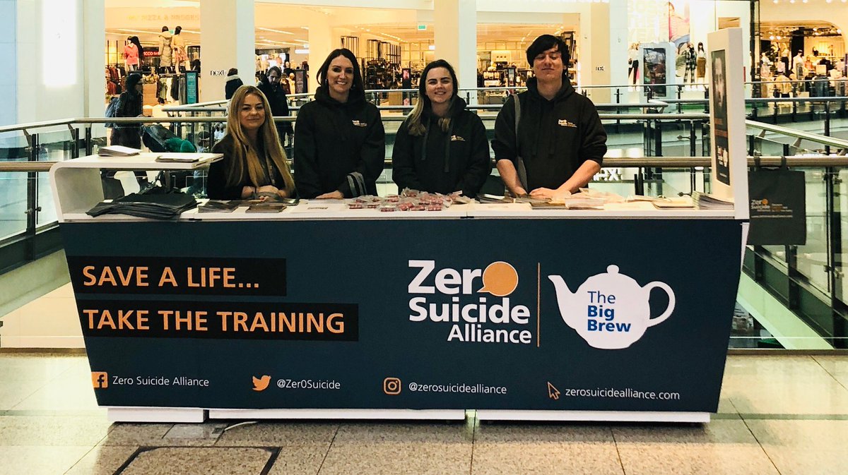 If you’re out shopping in #Manchester today pop and say hello to us! We’re in the Upper Mall of <a href="/manarndale/">Manchester Arndale</a> just by Next ☺️ we can help you turn blue Monday into #ZSABrewMonday