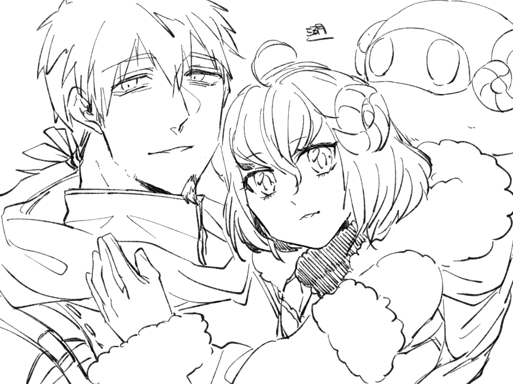 パリスとヘクトール落書き【湖】 