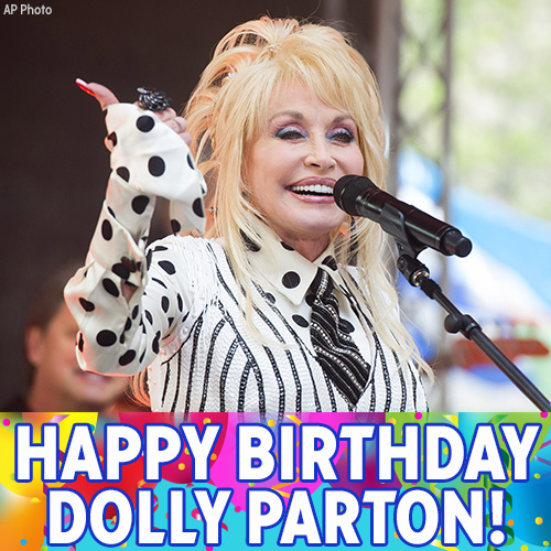Happy Birthday to I Will Always Love You and Jolene singer Dolly Parton! 
