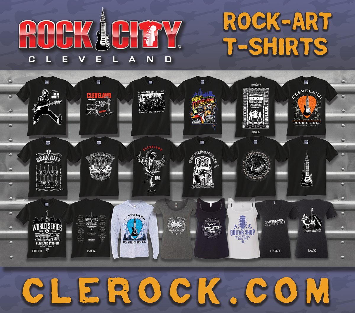 ROCKCITYCLE's tweet image. CLEVELAND ROCK-ART T-SHIRTS designed by local graphic designer Rick Novario clerock.com