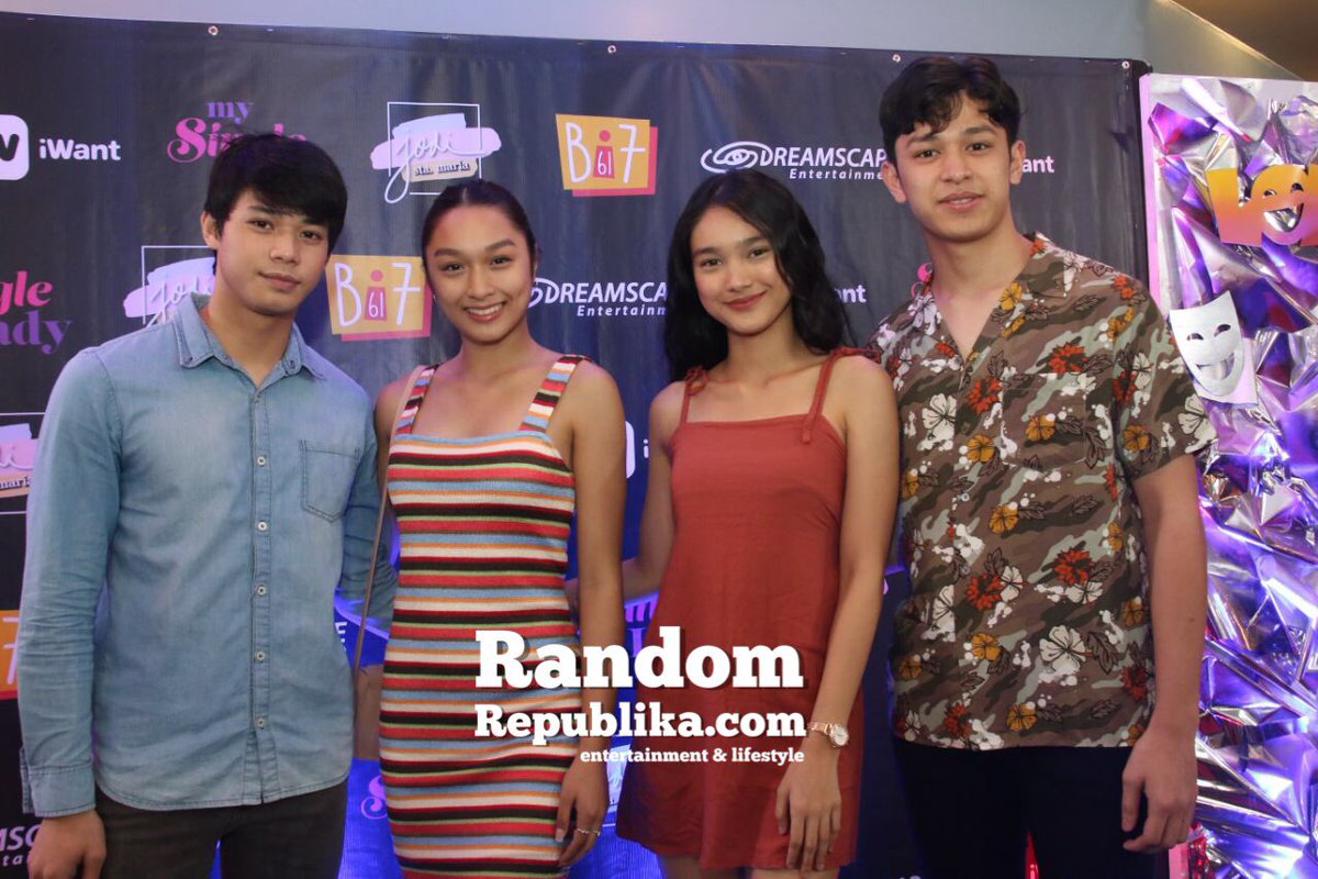 RandomRepublika's tweet photo. Former #PBBOtso housemates-turned-#Sandugo stars #AliAbinal #ReignParanj #KarinaBautista and #AljonMendoza (#KarJon) at #MSLSpecialScreening | #MySingleLady starring #ZanjoeMarudo #IanVeneracion and #JodiStaMaria will start streaming on #iWantPH @iwantofficial this January 22.🎥 https://t.co/UiHSEhuXiQ