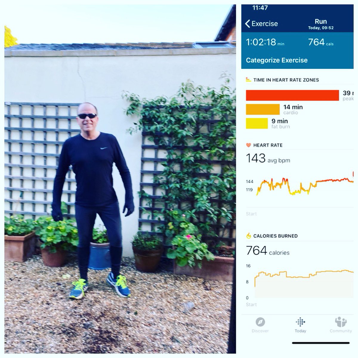 Loved my run today ,did 10k and the weather was perfect .Sun is out and the air is crisp . My route took me through Bushy Park , past Hampton Court Palace then down by the river and home . 💪🏃‍♂️☀️👊