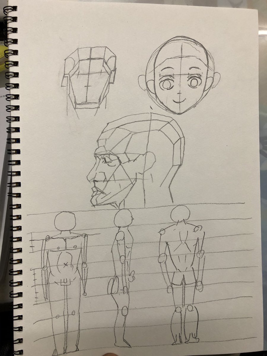 仕事の合間に練習。 