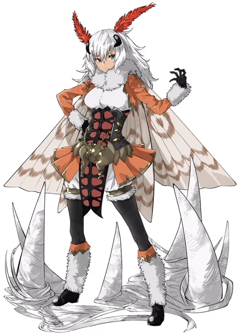 蛾の擬人化ちゃん
名前はナハトです 
