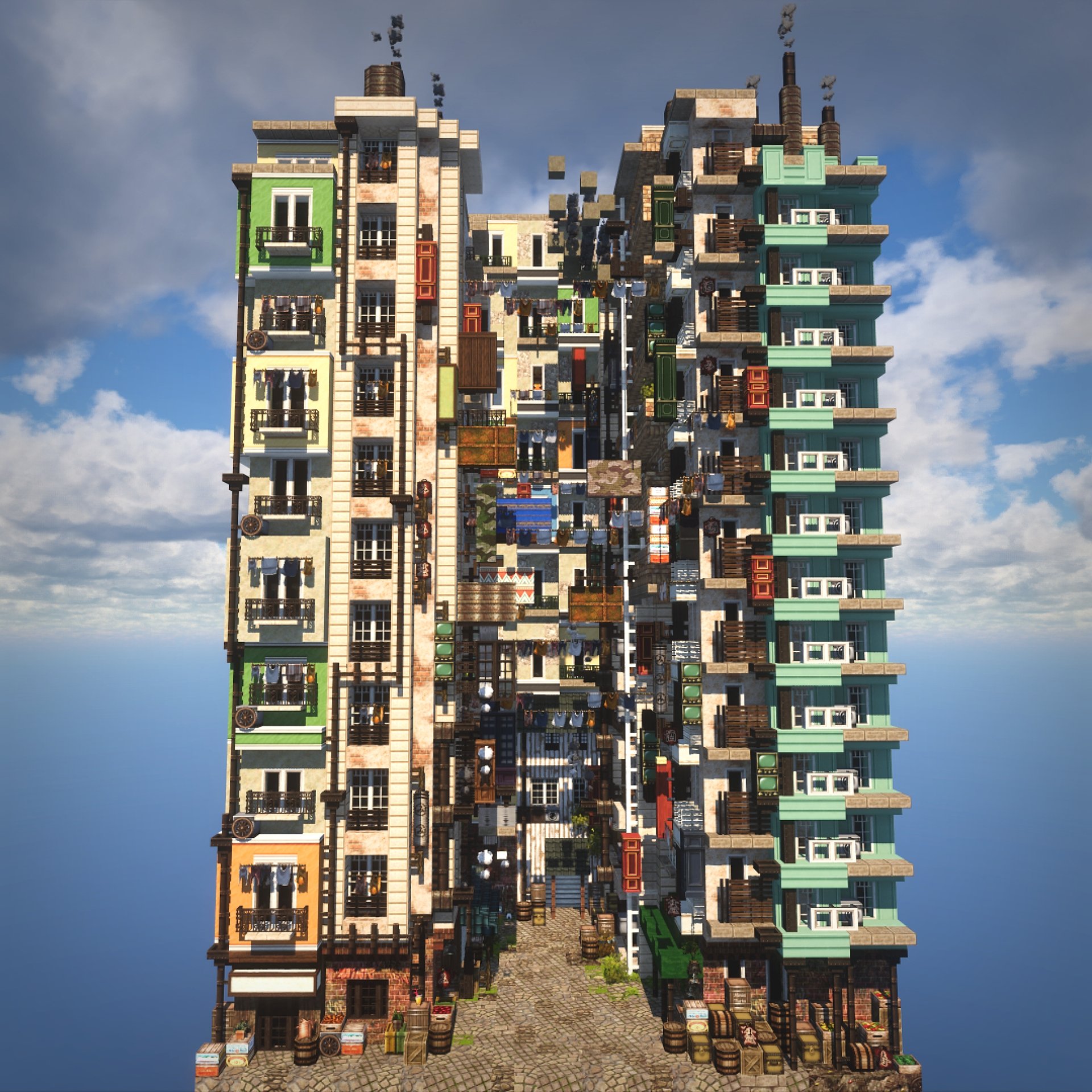 ぽふぽふぽふ ミニチュリ九龍城砦 てちりさん Techiri Mc との合作 Miniaturia Minecraft はやな鯖 Cocricot32x32miniaturia T Co Cro9kotfv5 Twitter