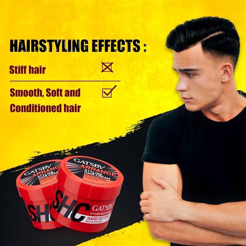 GatsbyMea's tweet photo. UpHairstyling does not mean Stiff Hair.Fix a Neat and Arranged style with Natural Shine using Gatsby Styling Cream Hard Setting with the goodnessof Dual Hair Vitamins.

#Gatsby #GatsbyStyle #GatsbyMea #GatsbyStylingWax #GatsbyHairstyle#MensHair #Hairstyling #Hairwax https://t.co/SHFDVrGifK