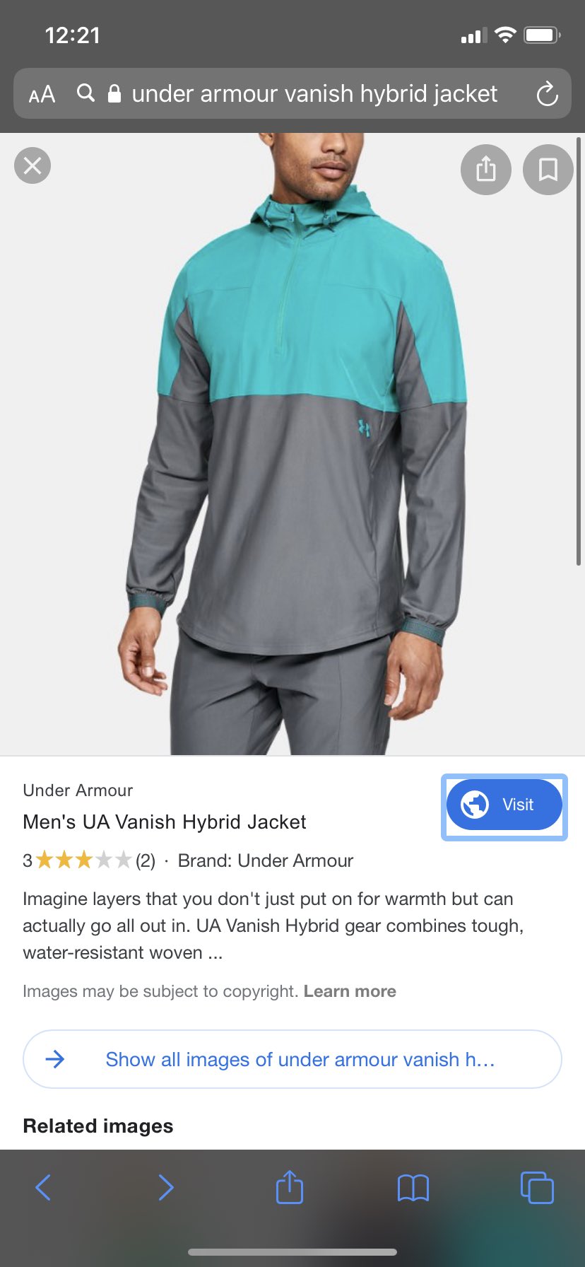 under armour trackie