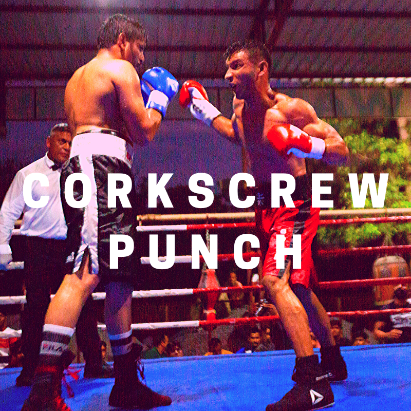 MegaBoxingIN's tweet photo. Corkscrew Punch: This is a punch thrown in an overhand, arching motion that twists on impact and is intended to cause a cut. #CorkscrewPunch #Boxing101 #Boxing #Boxingworld #TheBigGame #TheContender https://t.co/eU8k5wL0tz