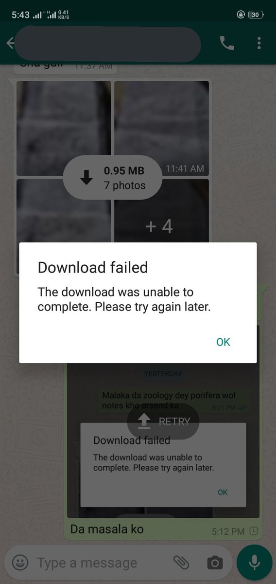Unable to download a picture, unable to send a picture. What I was blaming; my internet connection, then my phone, I changed my setting, reboot my phone and finally got what on twitter #whatsappdown . Now just frustrated 😣